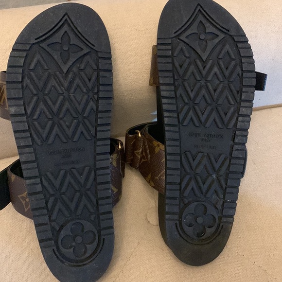 louis vuitton bom dia flat sandal slide monogram - Picture 5 of 5